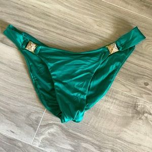 Dolcessa green scrunch butt bikini bottoms